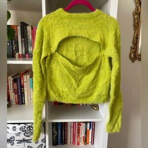 The Ragged Priest Fuzzy Keyhole Chest Sweater